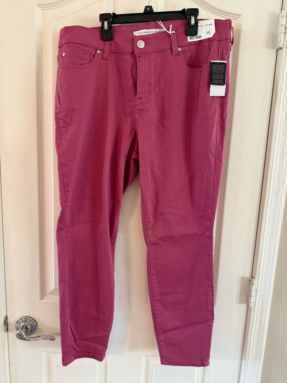 Celebrity Pink Slim Skinny Jeans in Fuchsia Pink